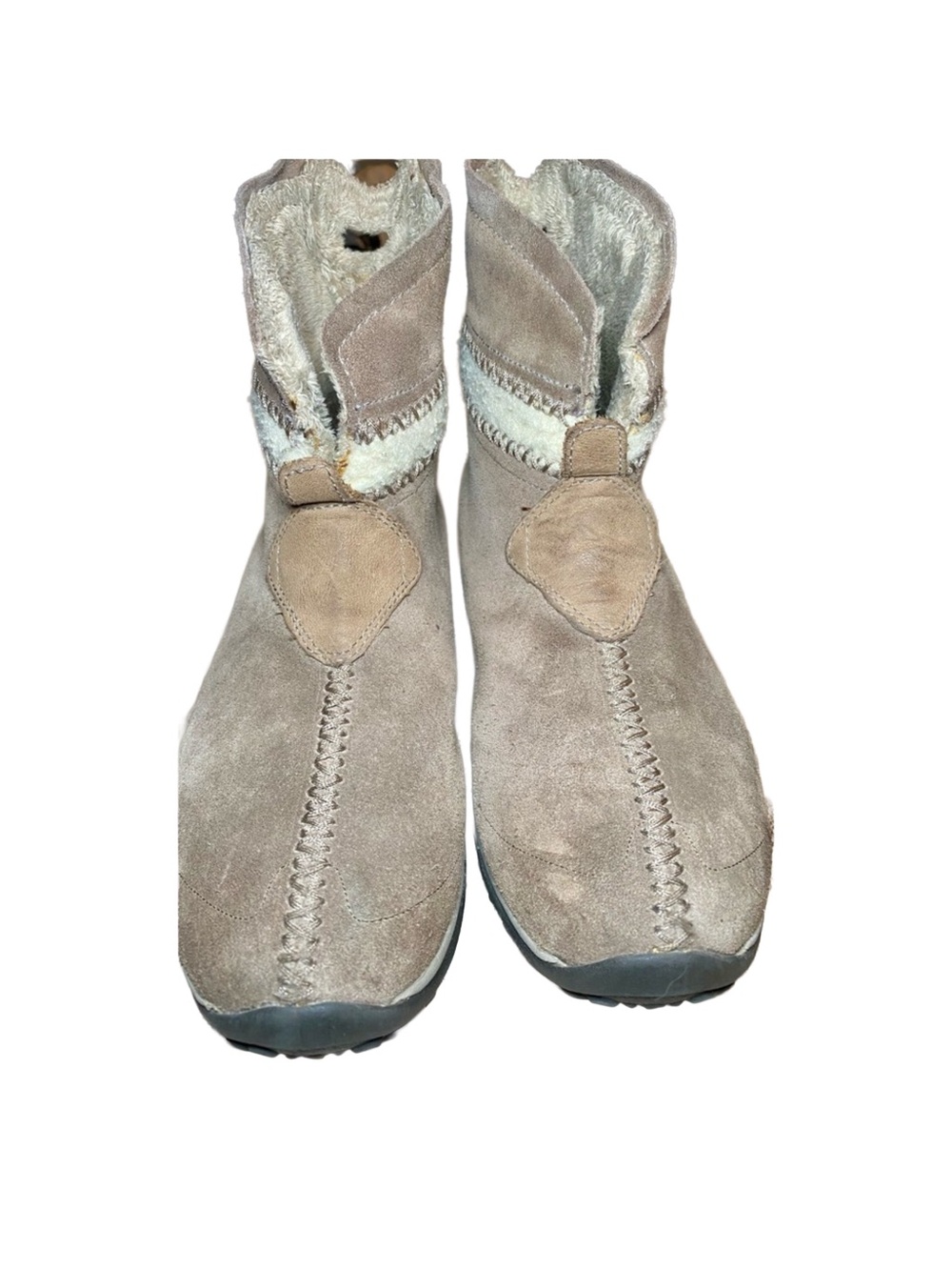 Sorel Women’s‎ Nicolet Taupe Suede Insulated Waterproof Winter Fur Boots 9